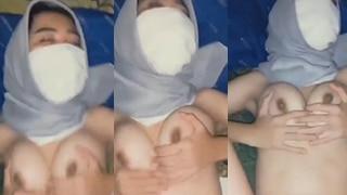 Hijab Masker Putih Yang Lagi Viral.